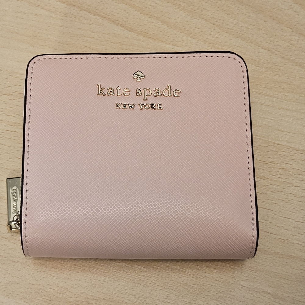 Kate Spade Staci Small Zip Around Wallet Chalk Pink
